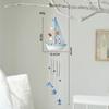 *1PC Mediterranean Style Creative Wind Chimes, Small Boats, Sailboat Decorations, Wooden Sailboat Models, And Hanging Ornaments