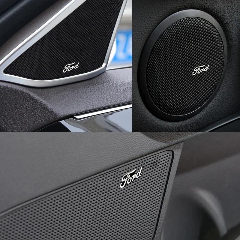 For Ford Focus mk2 3 Fiesta Ranger Fusion Mondeo Mustang Transit Kuga Fusion Car Audio Decorate 3D Aluminum Badge Emblem Sticker GT9