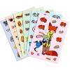 Hot Cartoon Crazy Animal  Rabbit Officer Face Swap Stickers 6 Pieces/Package Children'S Anime Surrounding Diy Costume Stickers