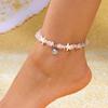 Women Double Layer Zircon Cross Figure 8 Hollow Heart Thin Chain Anklet Minimalist Beach Foot Jewelry