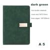 A5 Size Business Notebook with 80g Beige Paper Lined Magnetic Buckle Hard Leather Cover Diary Journal in 6 Designs to Choose