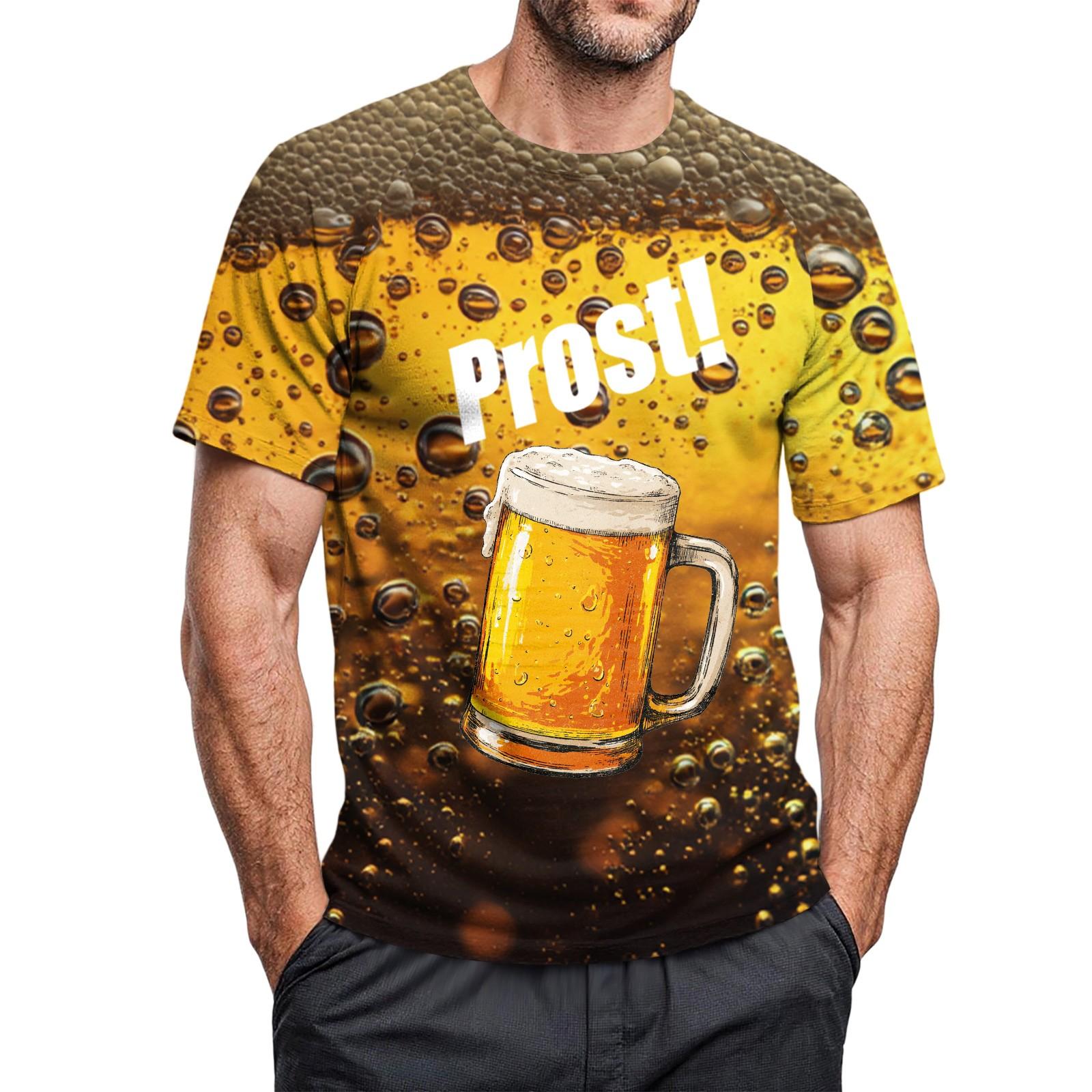 

Мужская повседневная футболка с круглым вырезом и короткими рукавами с принтом XXXL белый