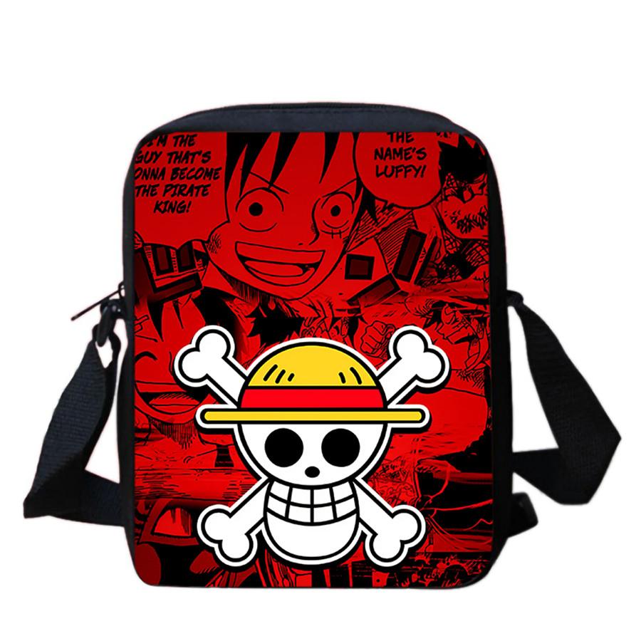 One Piece Crossbody Bag, Lightweight Adjustable Casual Shoulder Bag for Boys and Girls Age 6-10, Unisex Kids School Sling Bag