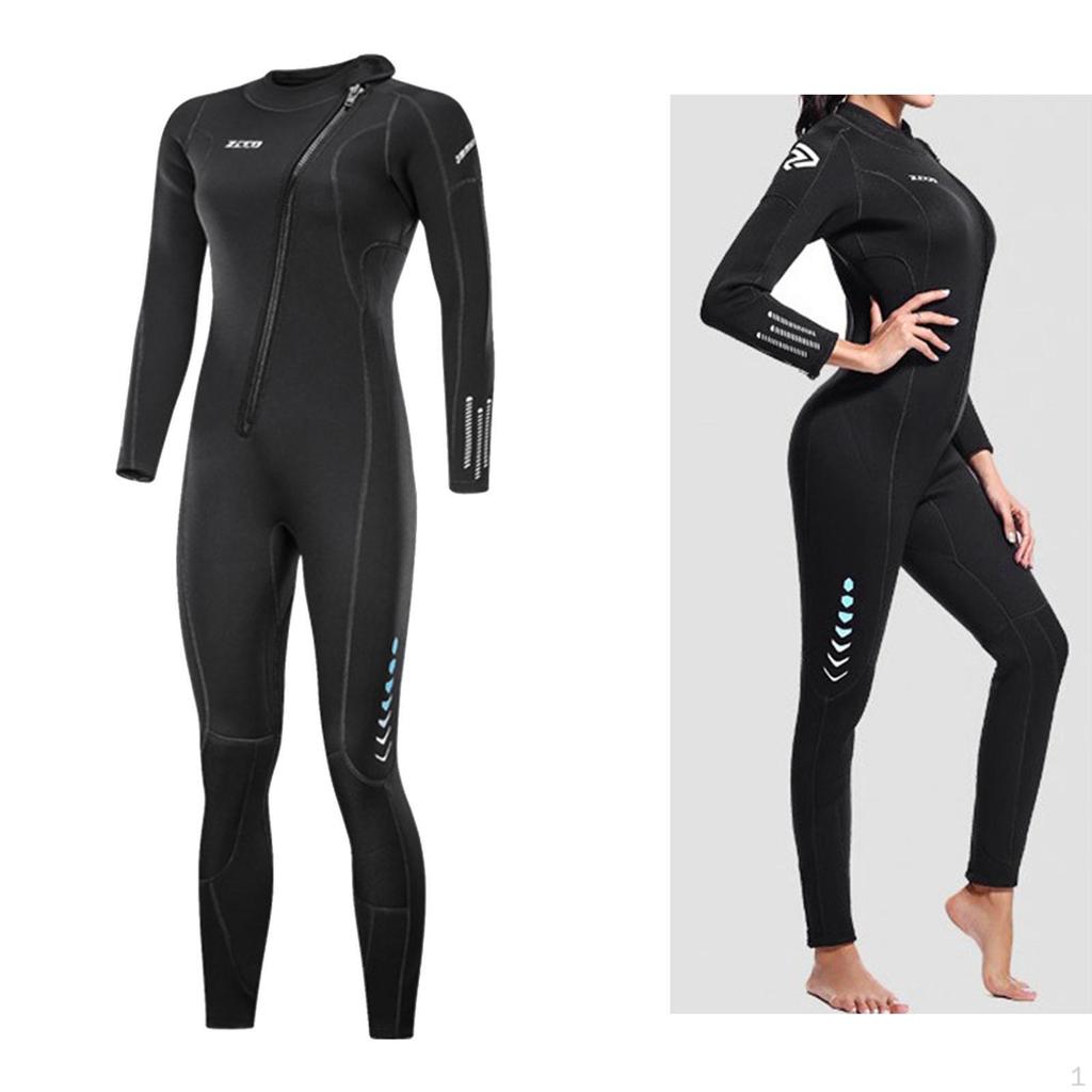 3mm Neoprene Diving Wetsuit Adults Front Zip Wet Suit Dive Skin Swimsuit for Water