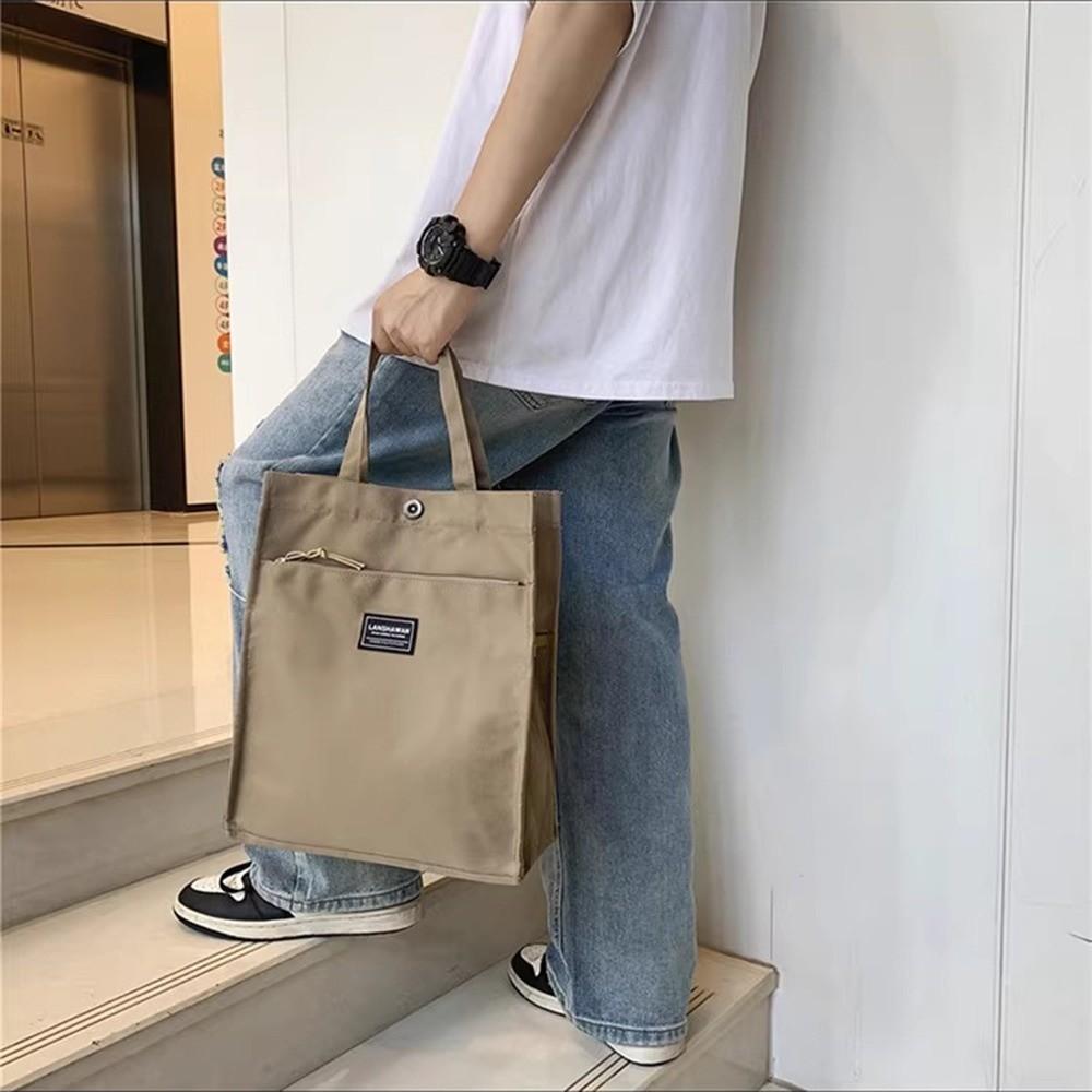 Große Kapazität Männliche Pendler-Tragetasche Oxford-Stoff Leichte Handtasche Tägliche Nutzung