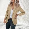 Women's Color Long Sleeve Lapel for Work Casual Commute