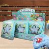 Handmade Starfish Marine Life Dig Kit with Gemstones Archaeological Excavation Science Toy for Boys & Girls Children's Gift