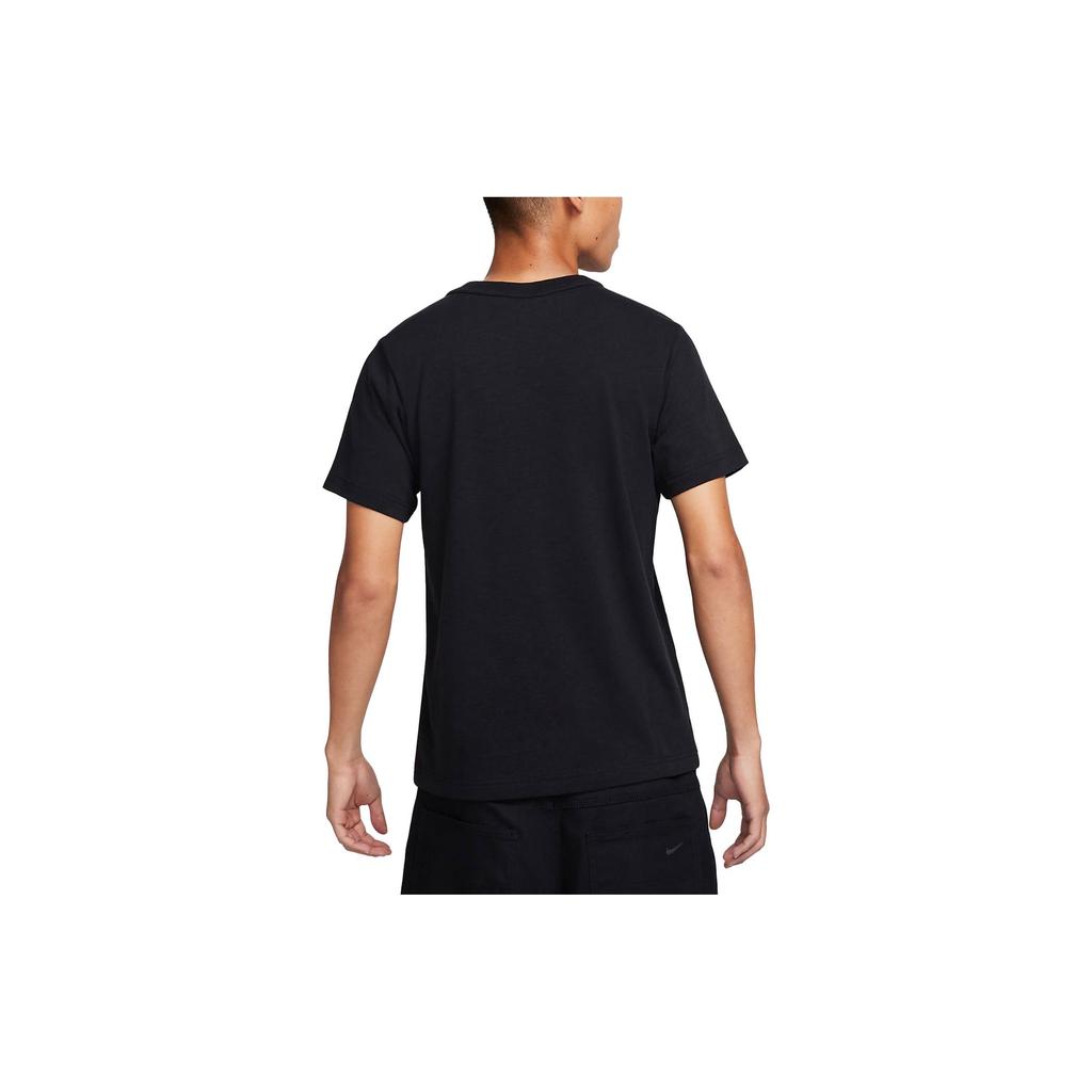 Nike T Shirts Men's Black Crew Neck Moderate Straight Fit FN2646-010