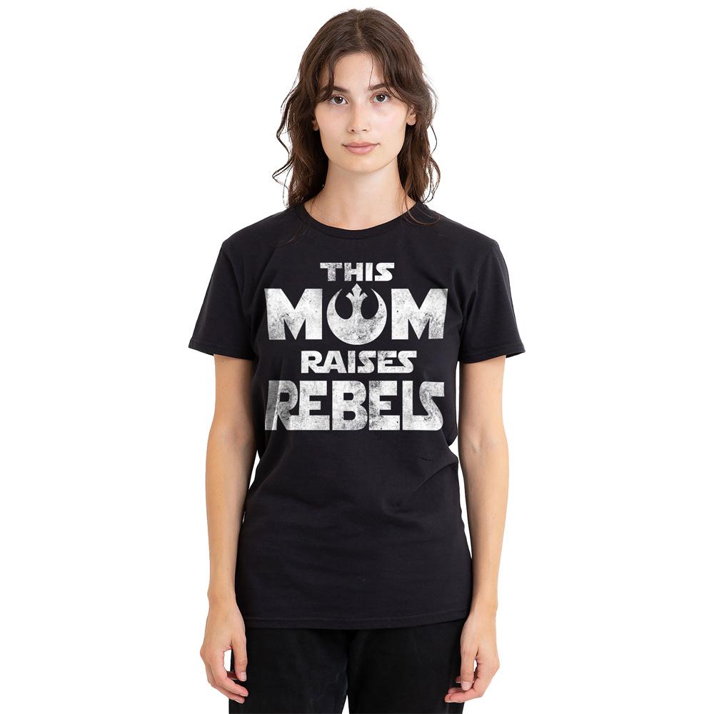 Star Wars Unisex Adult Mom Raises Rebels Mothers Day T-Shirt