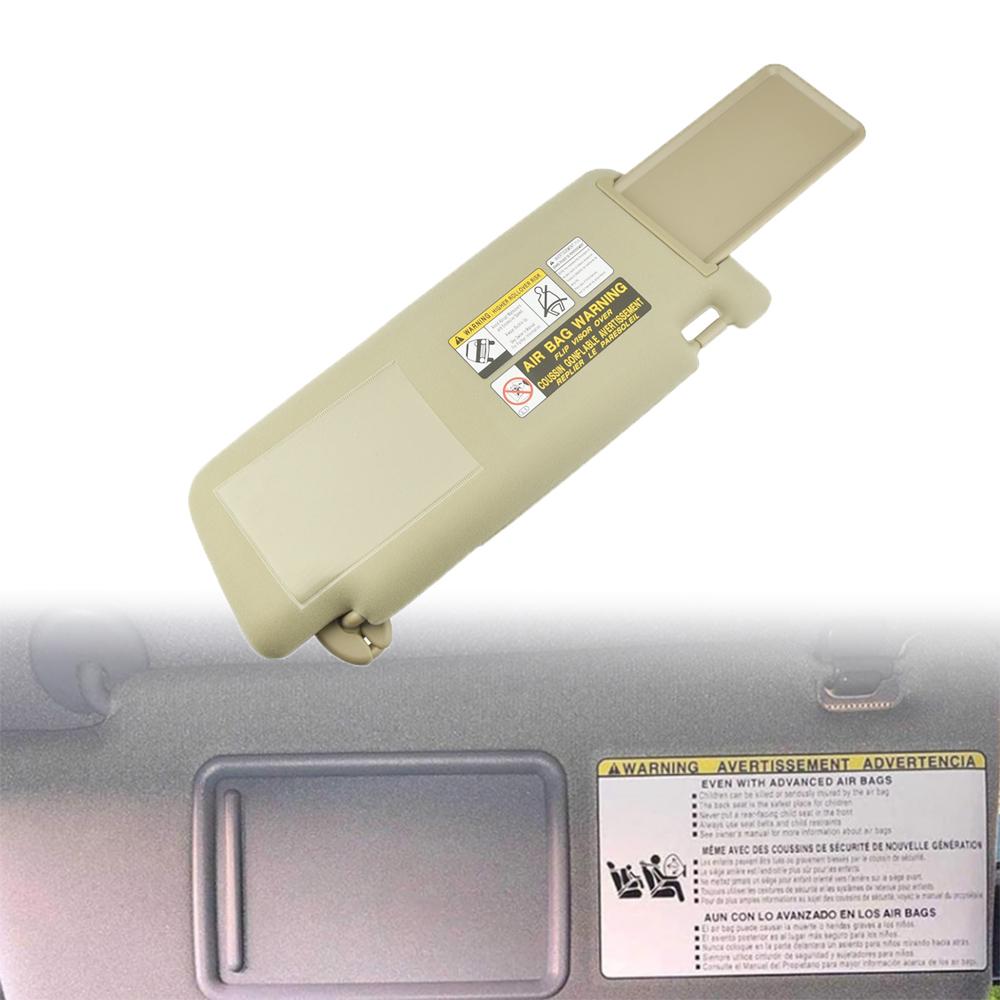 Grey Beige Sun Shade For Toyota Tacoma 2005-2012 Left Hand Driver Car Sun Visor With Mirror