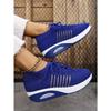 New Summer Casual Sports Shoes 2025 Fly Knit Women's Thick Sole Heightened Lightweight Plus Size Women's Shoes