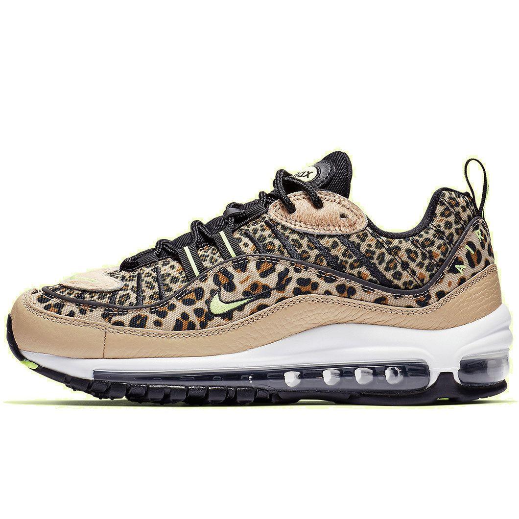 

Женские кроссовки Nike Air Max 98 Premium Leopard Tan Desert-Ore Volt-Glow-Black-Wheat BV1978-200
