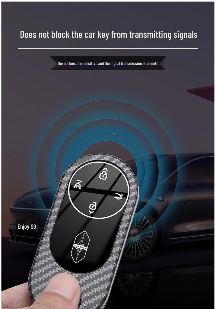 Huawei Enjoy S9 Key Case - STELATO S9T NFC Car Remote Protective Shell with Buckle