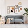 Vidaxl Sofa Chesterfield, Dwuosobowa, Jasnoszara, Obita Tkaniną
