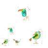 Glass Bird Garden Decor Painted Finish For Gift Giving And Home Decor