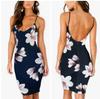 Premium Floral Summer Fashion Dress For Women Sexy Backless Bodycon Slip Dress