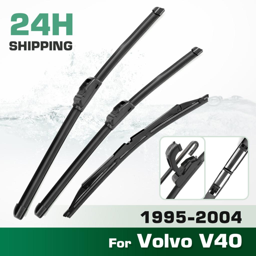 For Volvo V40 1995-2004 1996 1997 1998 1999 2000 Wiper Front&Rear Wiper Blades Windshield Windscreen Window Brushes 21"+20"+16