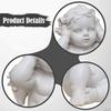 Angel Statue Resin Sculpture Decoration Retro Nordic Style Desktop Ornament for Living Room