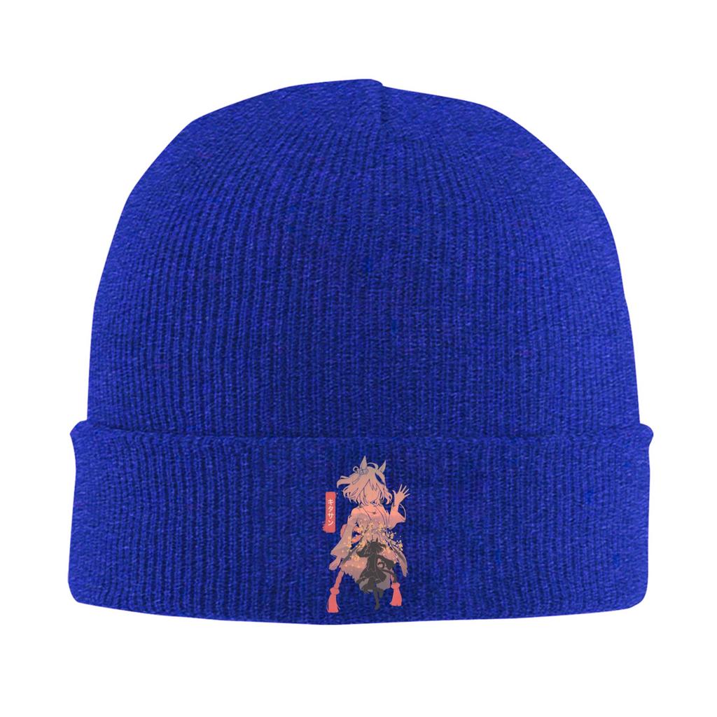 Kitasan Black Uma Musume Anime Hat Autumn Winter Beanies Warm  Caps Unisex Acrylic Knitted Hat