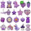 DIY Resin Pink Bear Lollipop Ornaments: Necklace, Earrings, Key Pendant Accessories