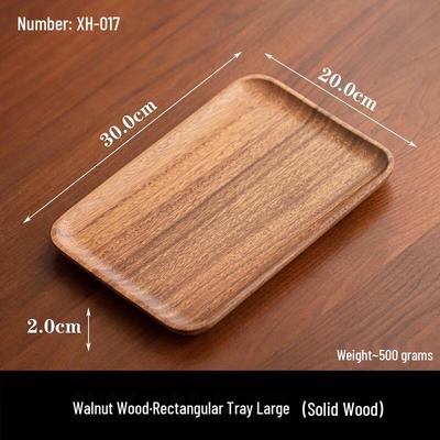 South American Wutuo Walnut Large Rectangular Wooden Tray