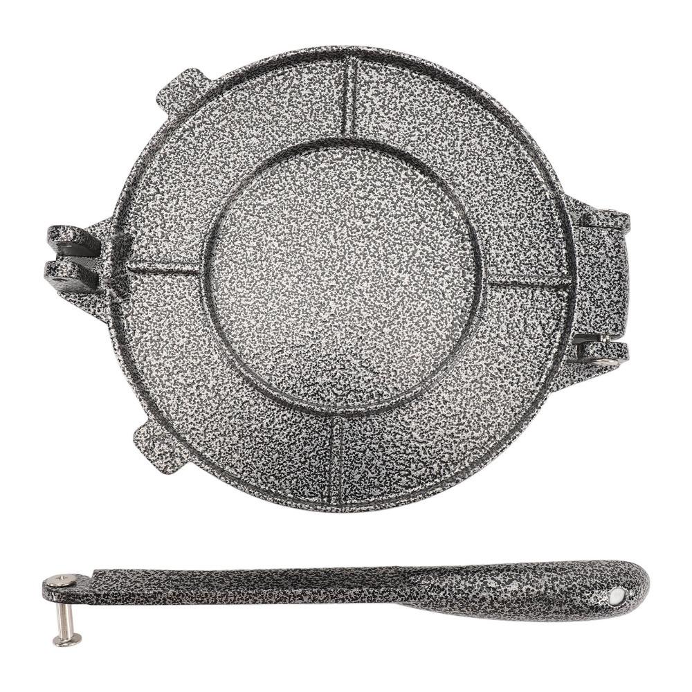 

Пресс для тортильи из алюминиевого сплава, 6,3 дюйма, антипригарная поверхность, пресс для теста, профессиональный, сверхпрочный, для роти, шеф-повар светло-серый