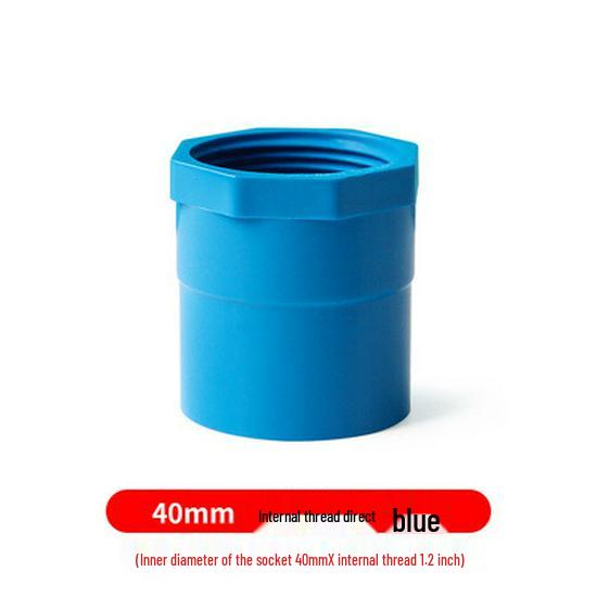 PVC Female Thread Straight Through Connector (Sizes: 20-110)