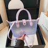 Transparent PVC Ladies Small Handbags Stadium Approved Women Clear Bag Fashion Waterproof Casual Simple Crossbody Shoulder Bags