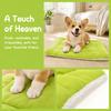 Soft Pet Dog Bed Green Pet Cushion Warm Winter Pet Supply  Dogs