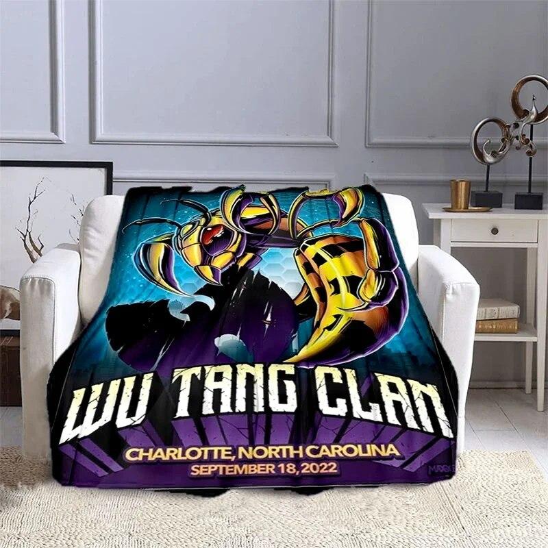 

W-WU-TANG фланелевое одеяло с 3D принтом, одеяло для дивана для отдыха и домашнего офиса, многофункциональное теплое одеяло для путешествий, подарочное одеяло