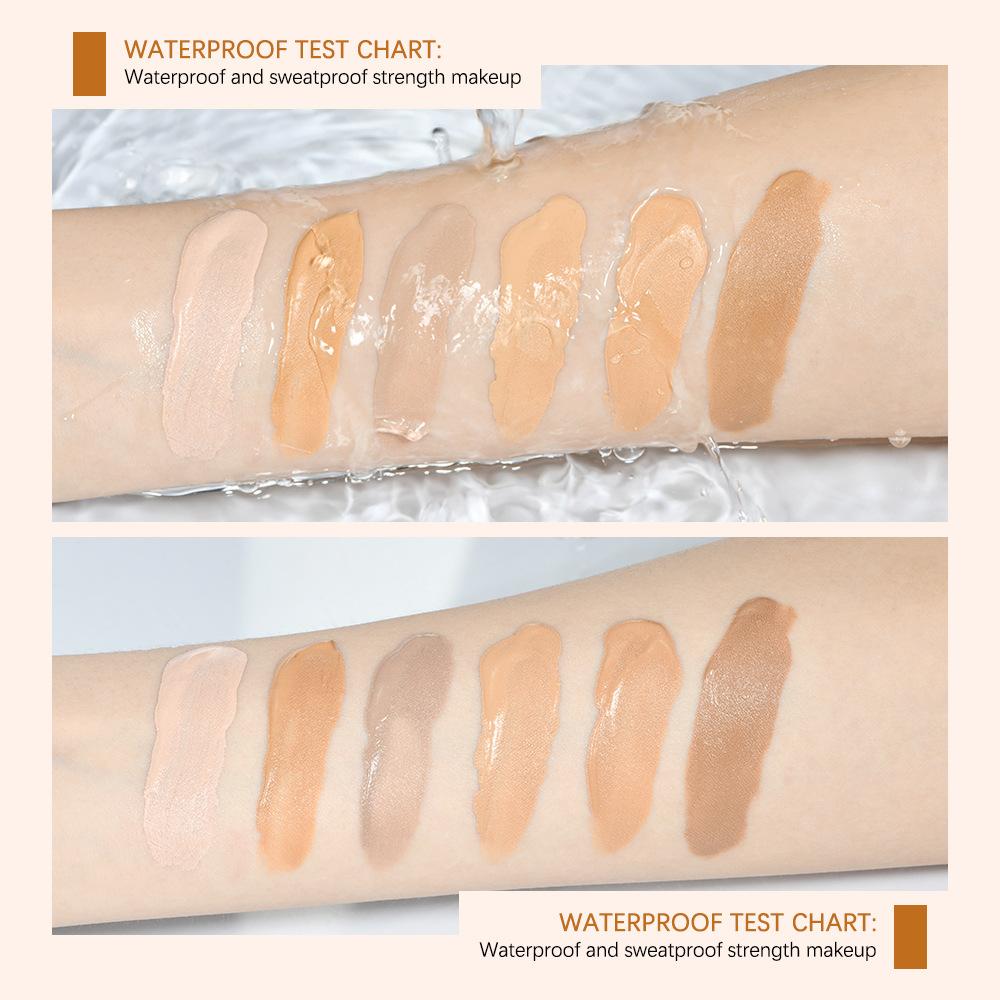 Flawless Liquid Foundation Natural Concealer de lungă durată Fond de ten lichid Clear, rezistent la apă și care nu se decolorează