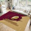 Queensland Maroons Design Crystal Velvet Carpet Cozy Non?Slip Printed Rug For Bedroom Living Room Entrance