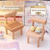 Wooden Mobile Phone Stand - Cute Chair Design for Lazy Viewing, Perfect Desktop Ornament