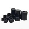 (4) Hole 3-8mm Anti Slip Furniture Legs Feet Black Speaker Cabinet Bed Table Box Conical Rubber Shock Pad Floor Protector