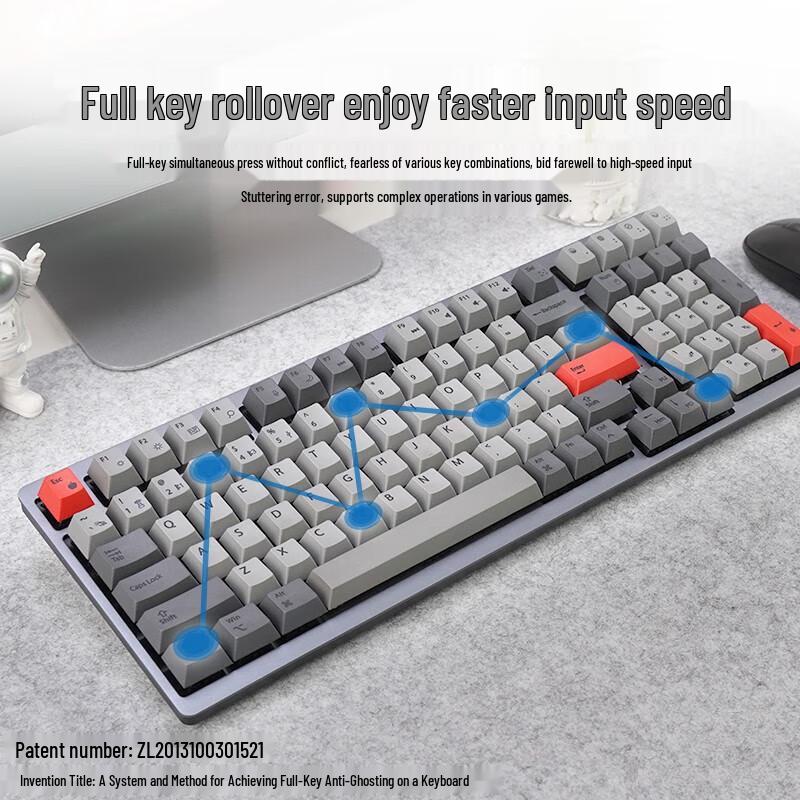 Double Shell M96 Tri-Mode Silent Mechanical Keyboard