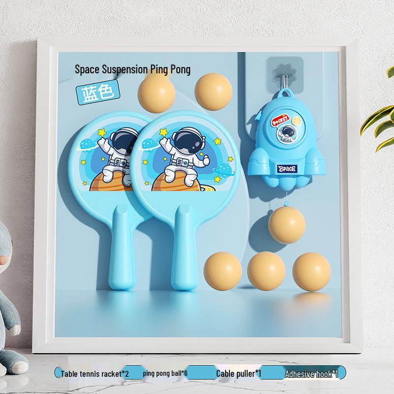 Indoor Table Tennis Trainer for Kids and Parents - Interactive Racket Toy for Hand-Eye Coordination