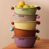 Large Capacity Fruit Vegetable Washing Bowl Vegetable Fruit Strainer  Refrigerator