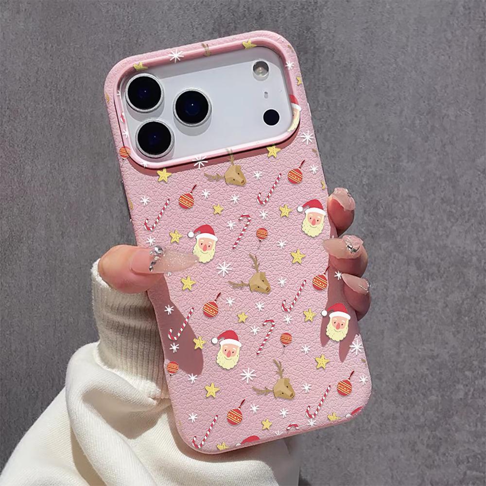 Ins Cartoon Christmas Style Rope Case For Iphone 17 16 15 14 13 12 11 Pro Max 17 Air 16 15 Plus 17 Pro Max Phone Cover