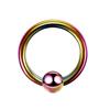 1PC Titanium CBR Piercings Captive Bead Rings BCR Ball Closure Nipple Nose Hoop Septum Rings Lip Eyebrow Tragus Earrings Jewelry
