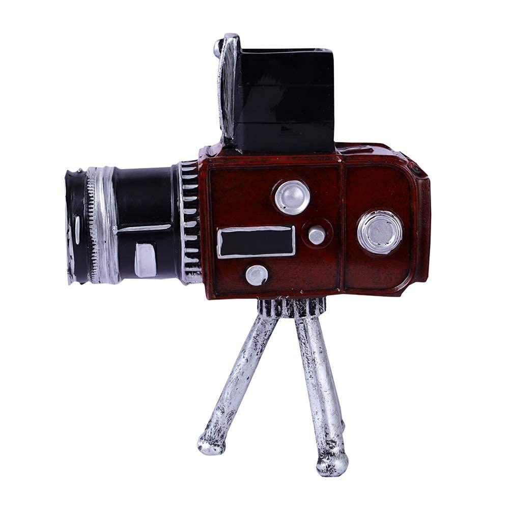 Home Decor Showpiece for Home & Office Decor Set of 1| Decorative Accent for Living Room Bedroom| Resin Tripod Camera Tabletop