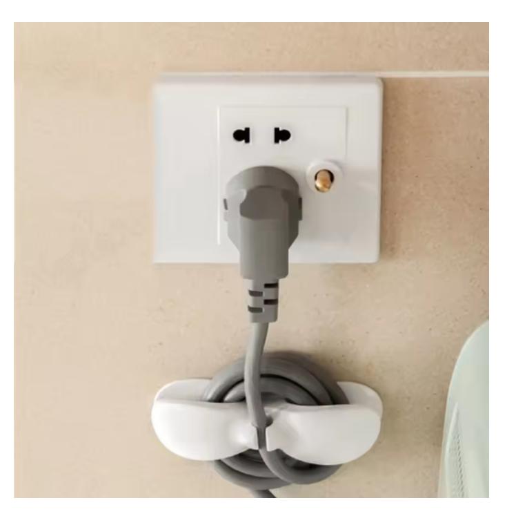 2026 Kitchen Storage Wire Winder Household Traceless Plug Fixed Power Cord Organizer Wire Cable Management Home Storage Tools