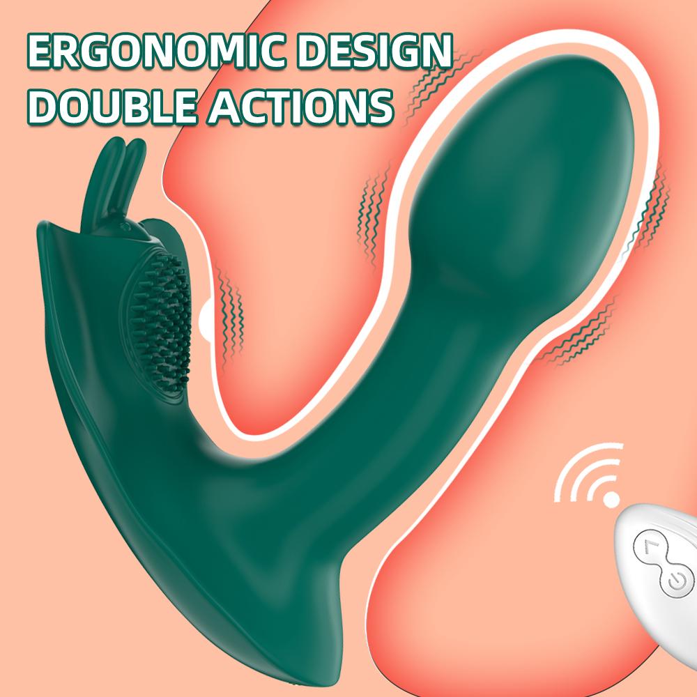 Dildo Vibrator for Women Remote Clit Stimulator G-Spot Massager Butterfly Vibrator Female Masturbator Wearable Sexy Adult Toys