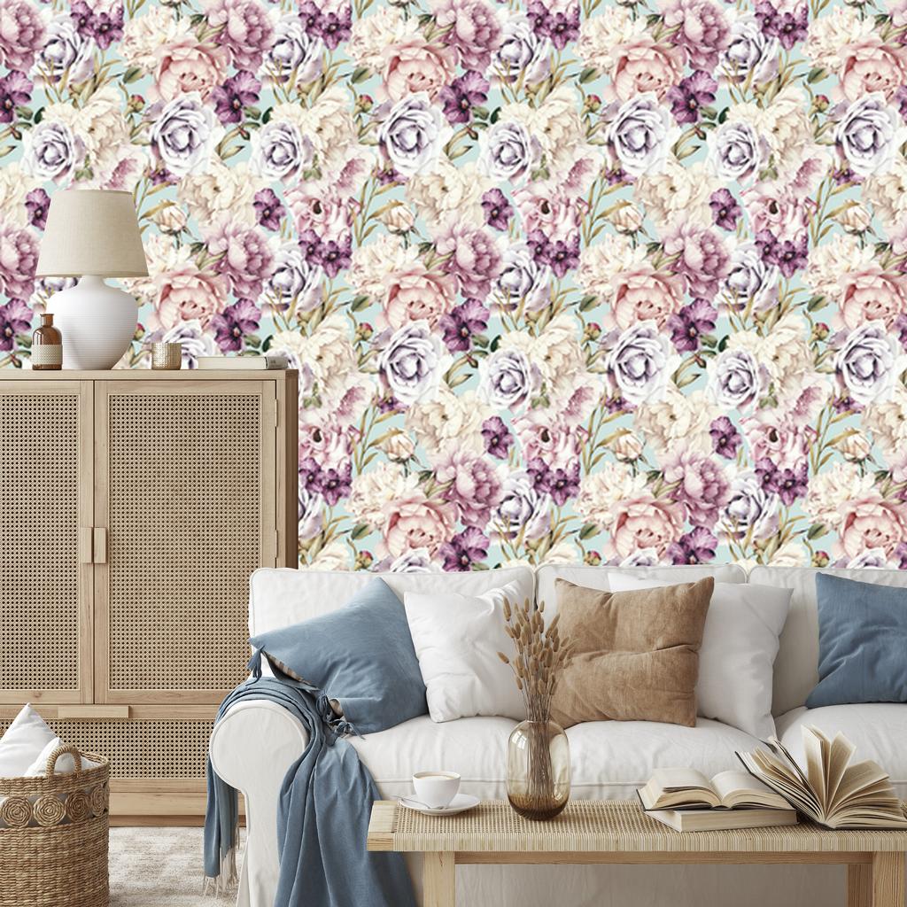 Roses Wallpaper for Living Room and Bedroom 50x1000