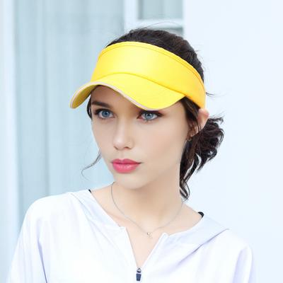 Cappello da Sole Design Senza Testa Ampia Visiera Protezione UV Vestibilità Elastica Cappello da Allenamento Fascia Regolabile Cappello per Sport all'Aperto
