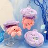 Kawaii Ocean Animal Plush Keychain Simulation Small Turtle Pendant Fluffy Whale Keyring  Children