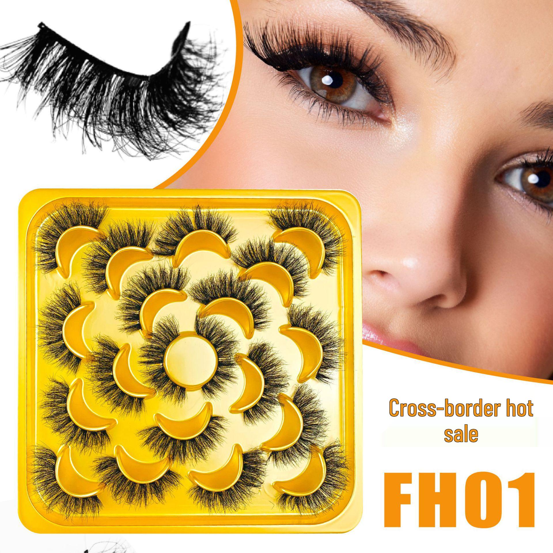 

BM02 European & American Style Fluffy 3D False Eyelashes - 20 Pairs