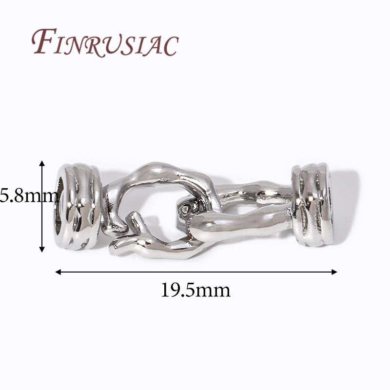 18K Gold Plated Connector Clasps Accessories For Bracelets,Brass Metal Locks For Jewelry,Fasteners Clasp,DIY Necklace Findings