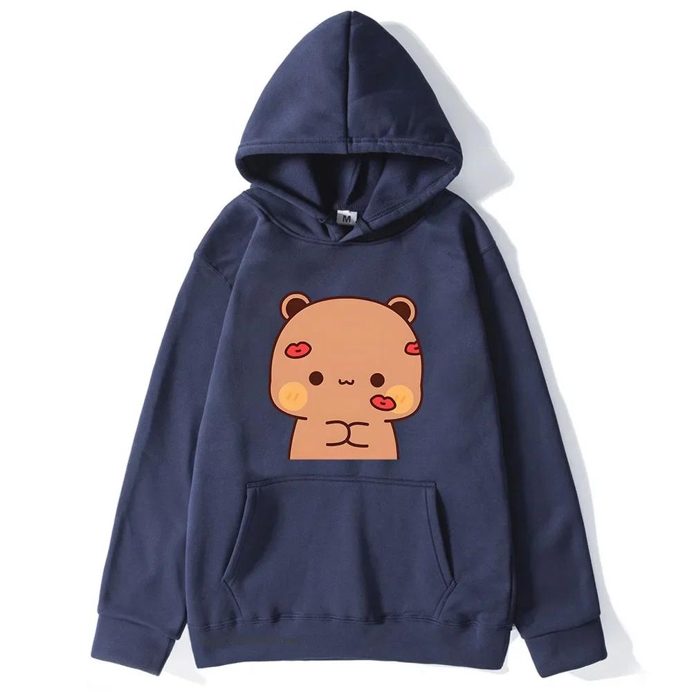 BuBu Kissed DuDu Hoodie Panda Bear Sweatshirt Couple Clothes Men Kawaii Women Tops Four Seasons Casual Streetwear