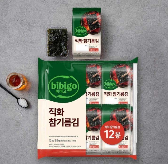 Bibigo Korean Seaweed Snack with Sesame Oil