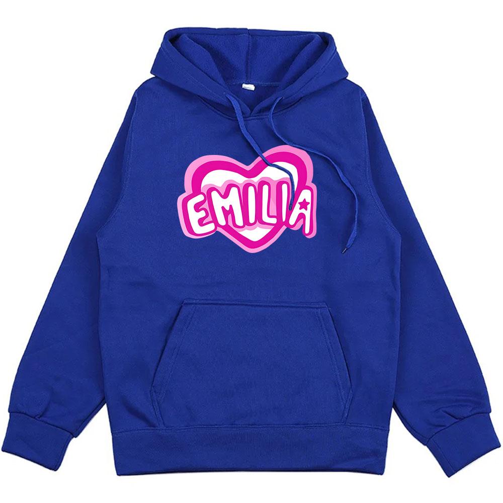 

Розовое Сердце Эмилия Мернес Толстовки Уличная Одежда Мужские Зимние Толстовки Sudaderas Hombre С Длинным Рукавом С Капюшоном Пуловеры Мальчик 3XL